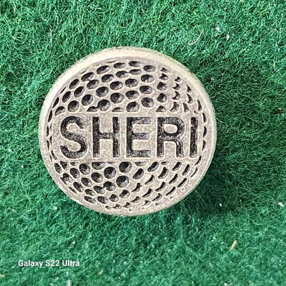 Personalized Metal Golf Ball Marker for Sheri - Picture 1 of 1
